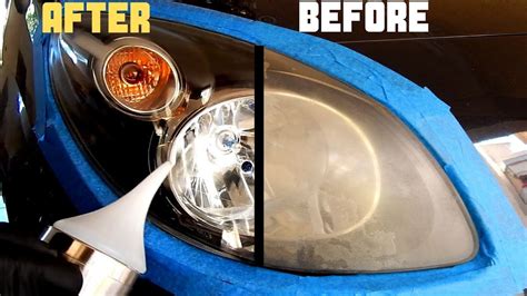 Use an 800-grit disc and water to clean your BMW headlight. . How to restore headlights permanently